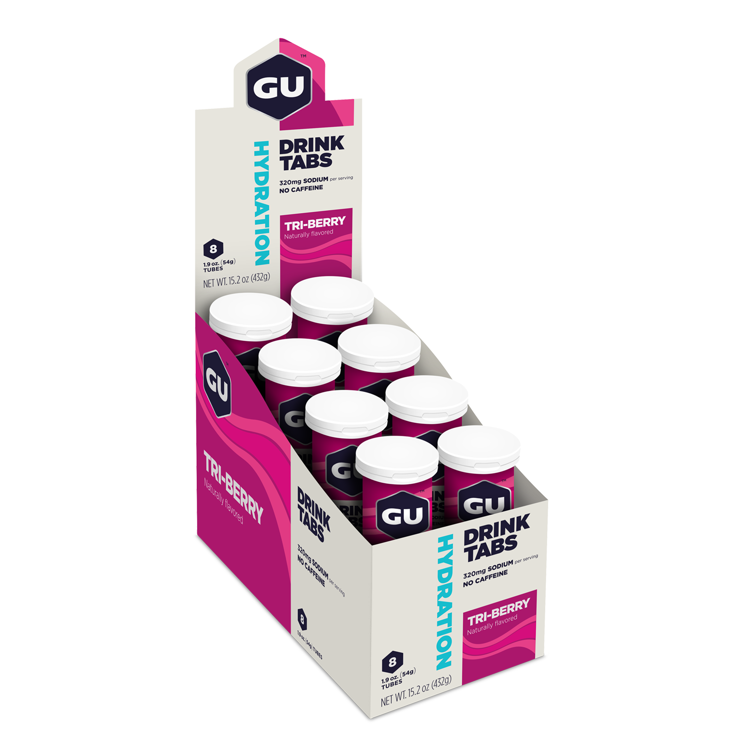 GU Energy Electrolyte Tabs Tri-Berry 8x56g