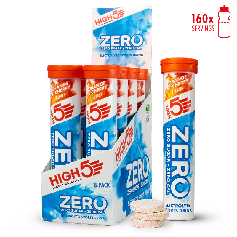 High5 ZERO Elektrolyttabs Orange & Cherry (8x20 tabs)