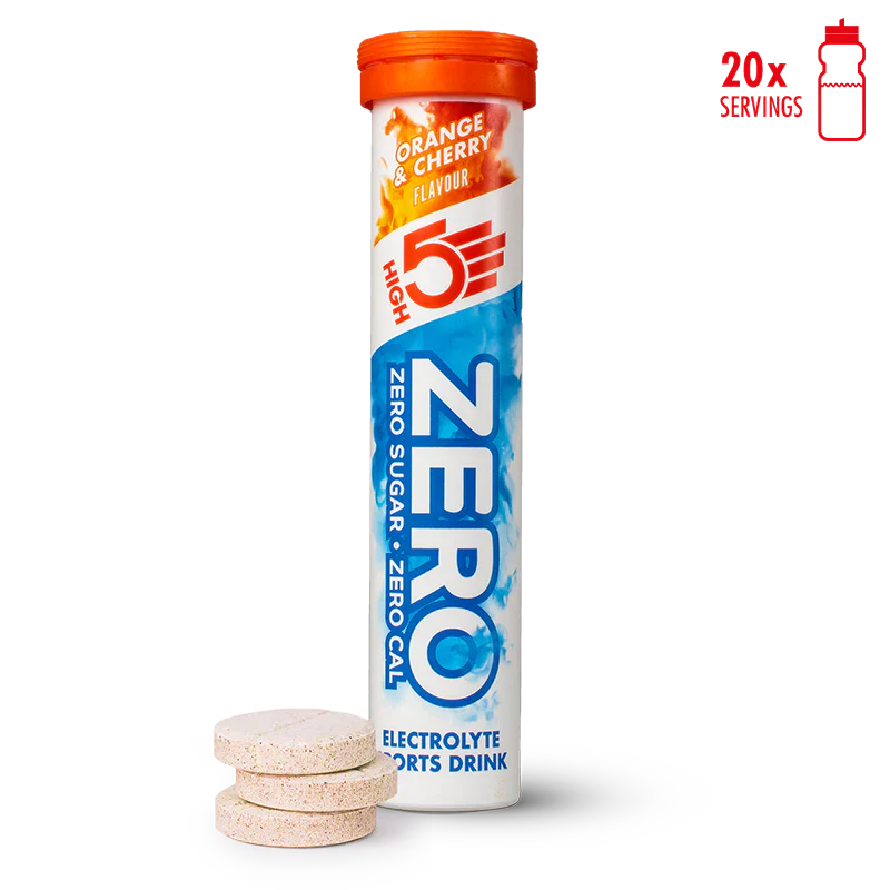 High5 ZERO Elektrolyttabs Orange & Cherry (8x20 tabs) - DATOVARE
