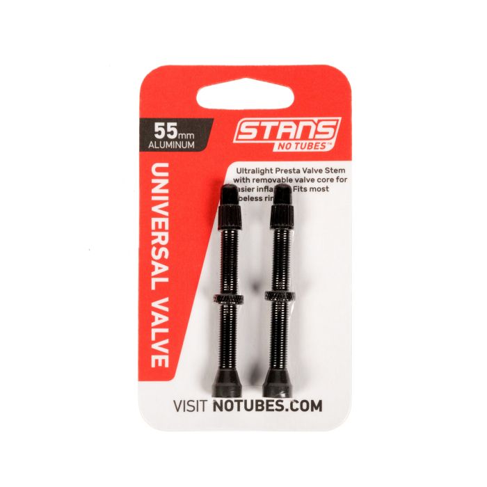 Stan's NoTubes ventilsæt ALU presta 55 mm (Black)