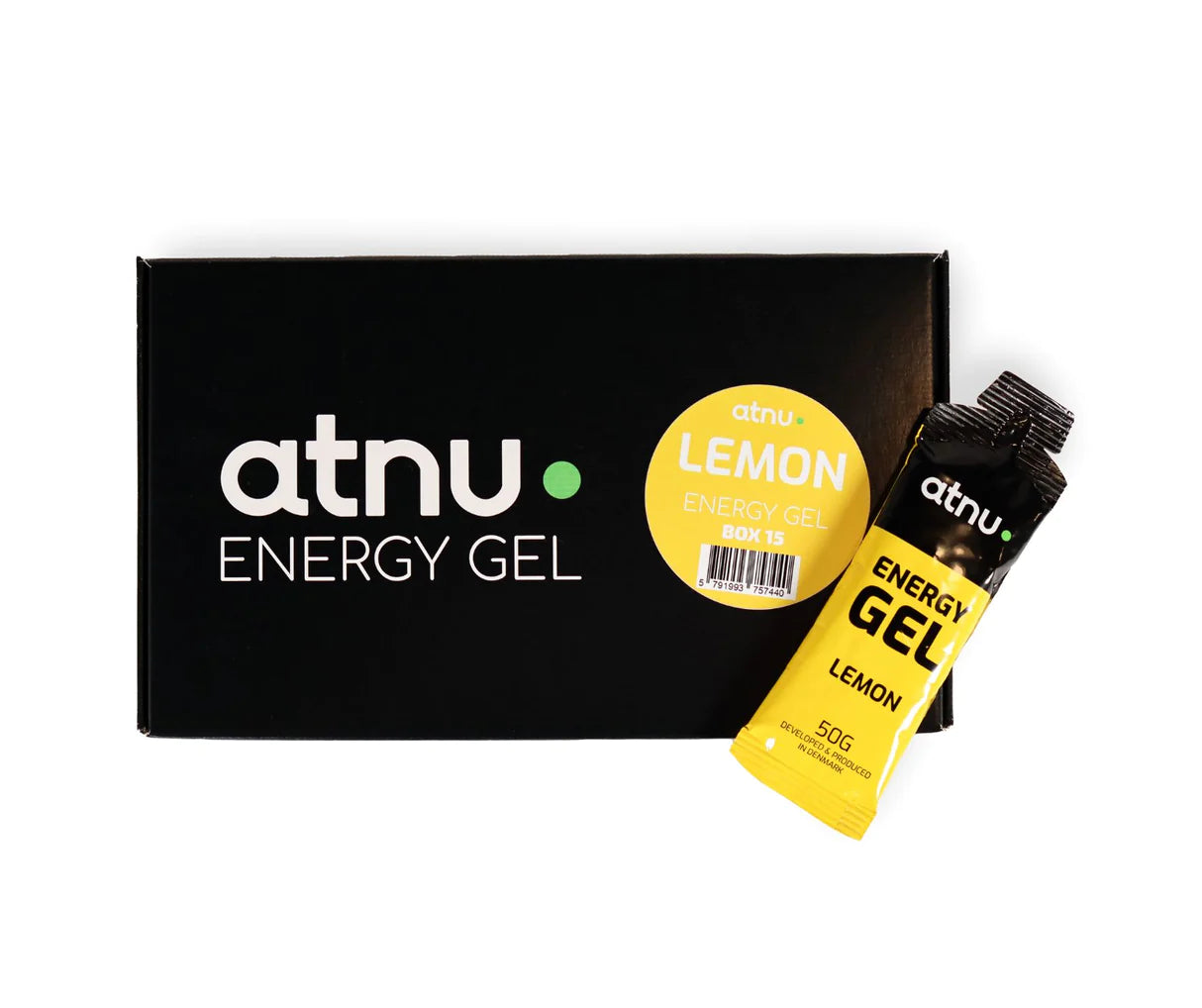 ATNU Energigel Lemon (50g) Box med 15 stk.