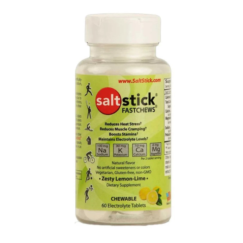 SaltStick Elektrolyt Fastchews Lemon-Lime (60 chews) - DATOVARE