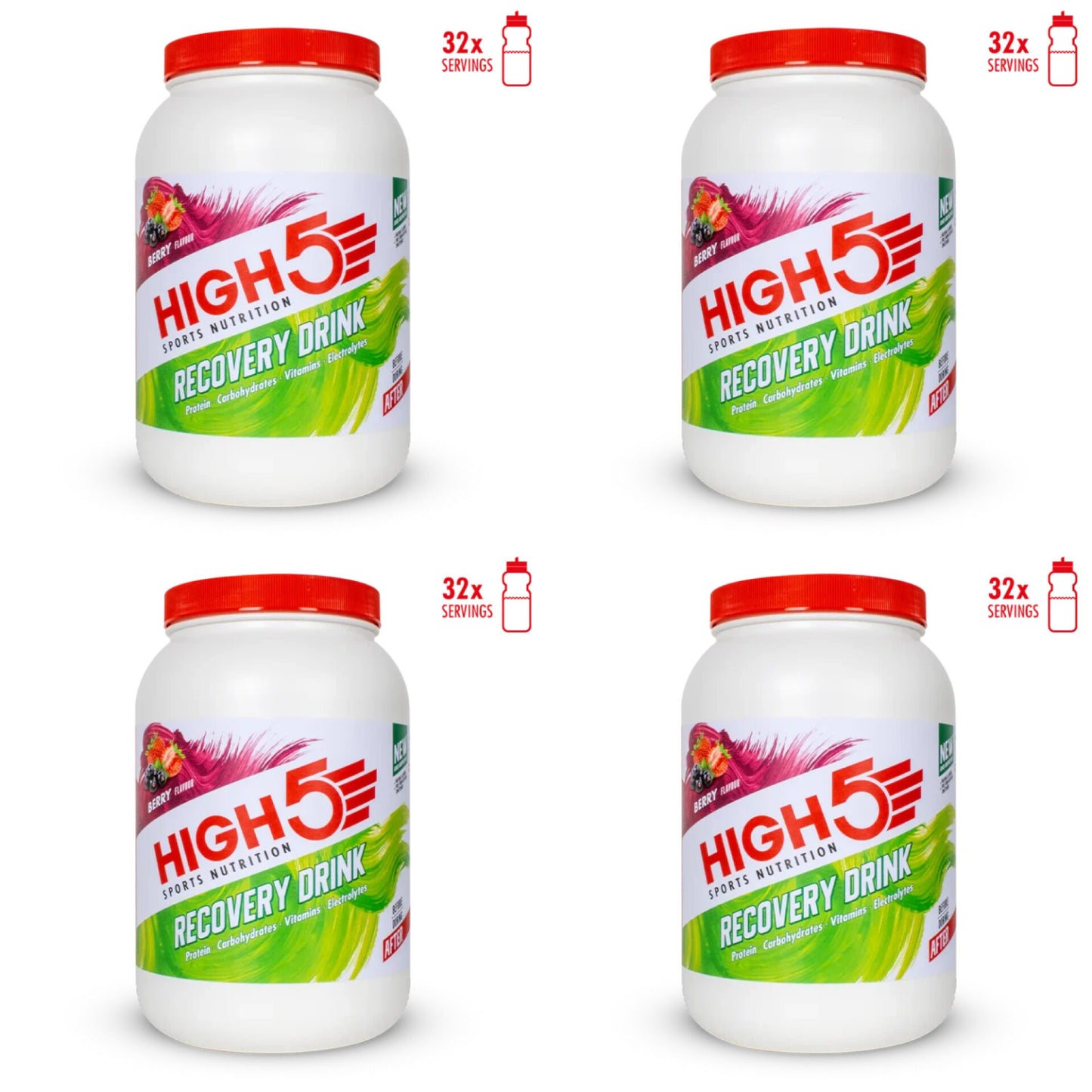 High5 Proteindrik Recovery berry pakketilbud