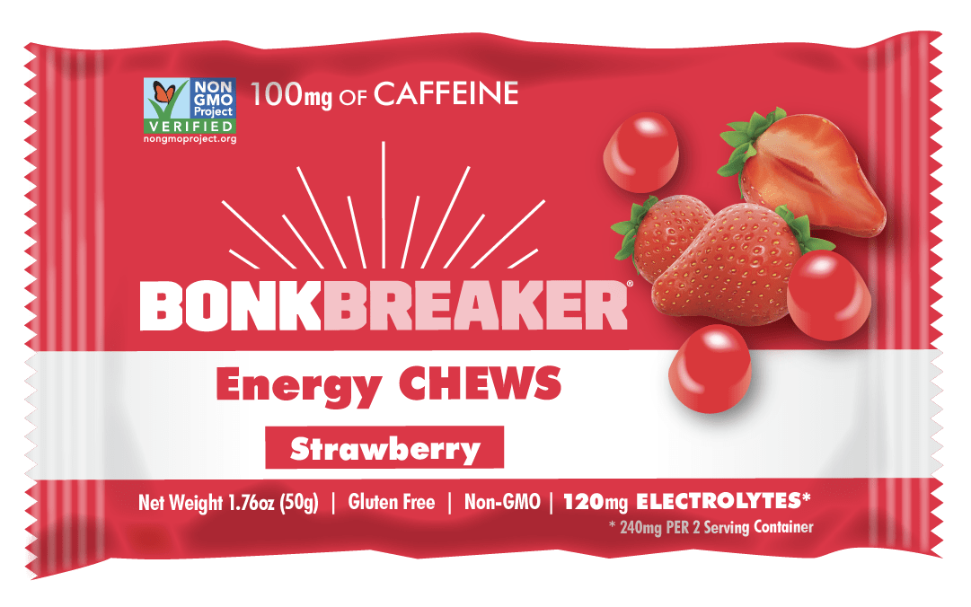 Bonk Breaker Energy Chews Strawberry Caffeine