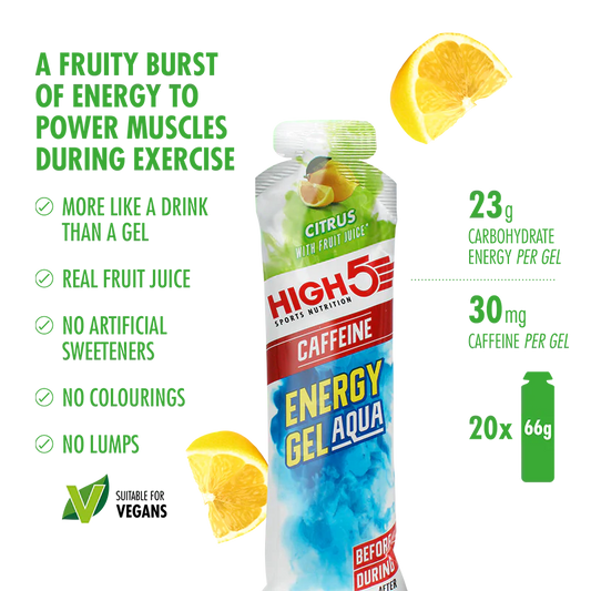 High5 Energigel Aqua Caffeine Citrus 66 g