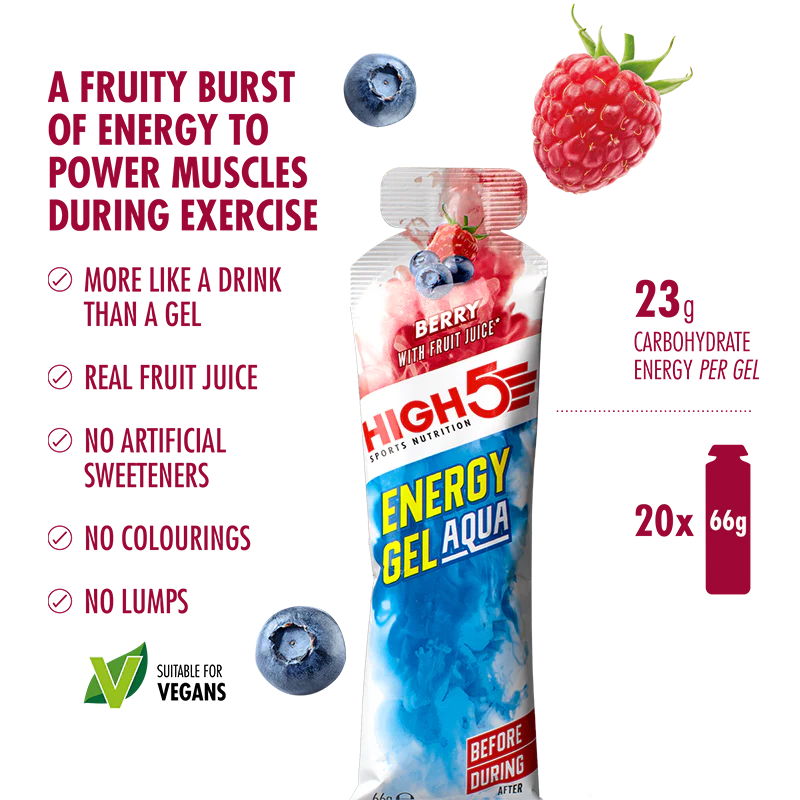 High5 Energi gel Aqua Berry (20x66g)