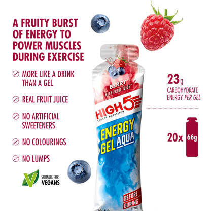 High5 Energigel Energy Gel Aqua Berry 66 g