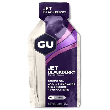 Energigel fra GU Energy med Jet Blackberry-smag