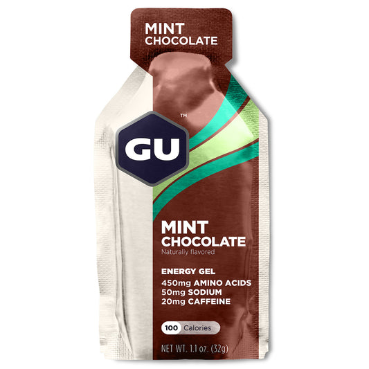 Energigel fra GU Energy med smag af mint chocolate