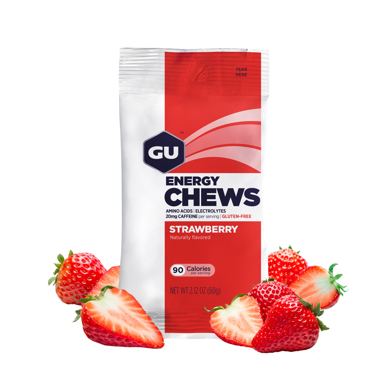 GU Energy Chews Strawberry