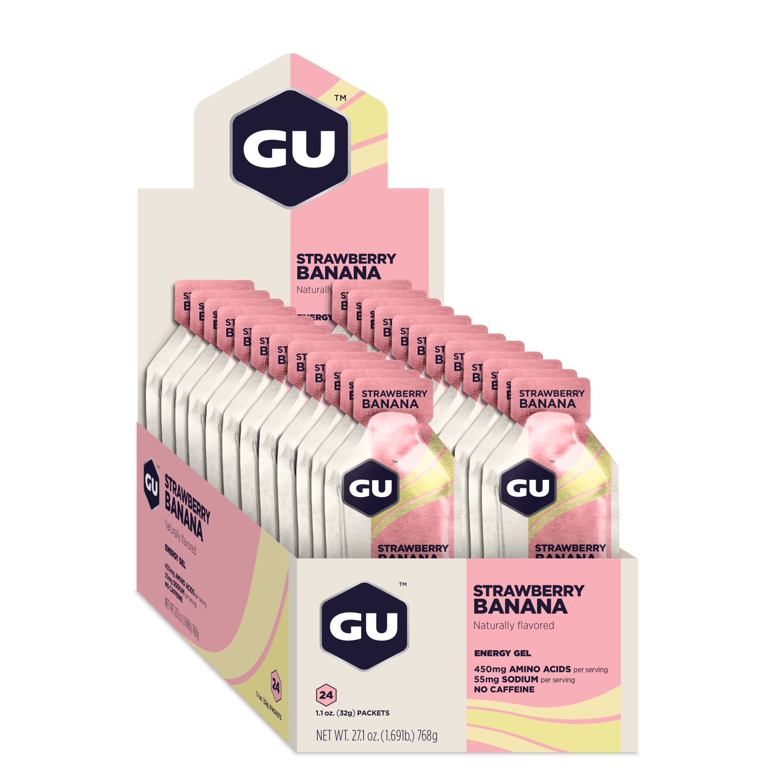 GU Energy Gel Strawberry Banana (24 x 32g)