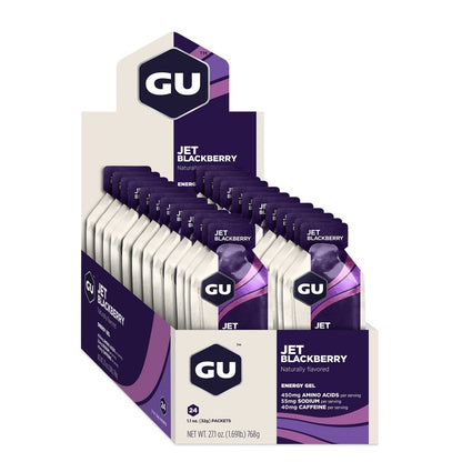 GU Energy Labs Energigel Jet Blackberry med koffein 32g