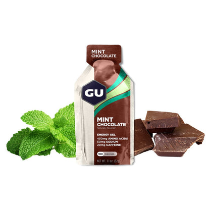 GU Energy Energi gel Mint Chocolate med koffein 32g