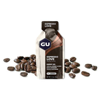 GU Energy Labs Energigel Espresso Love med koffein 32g