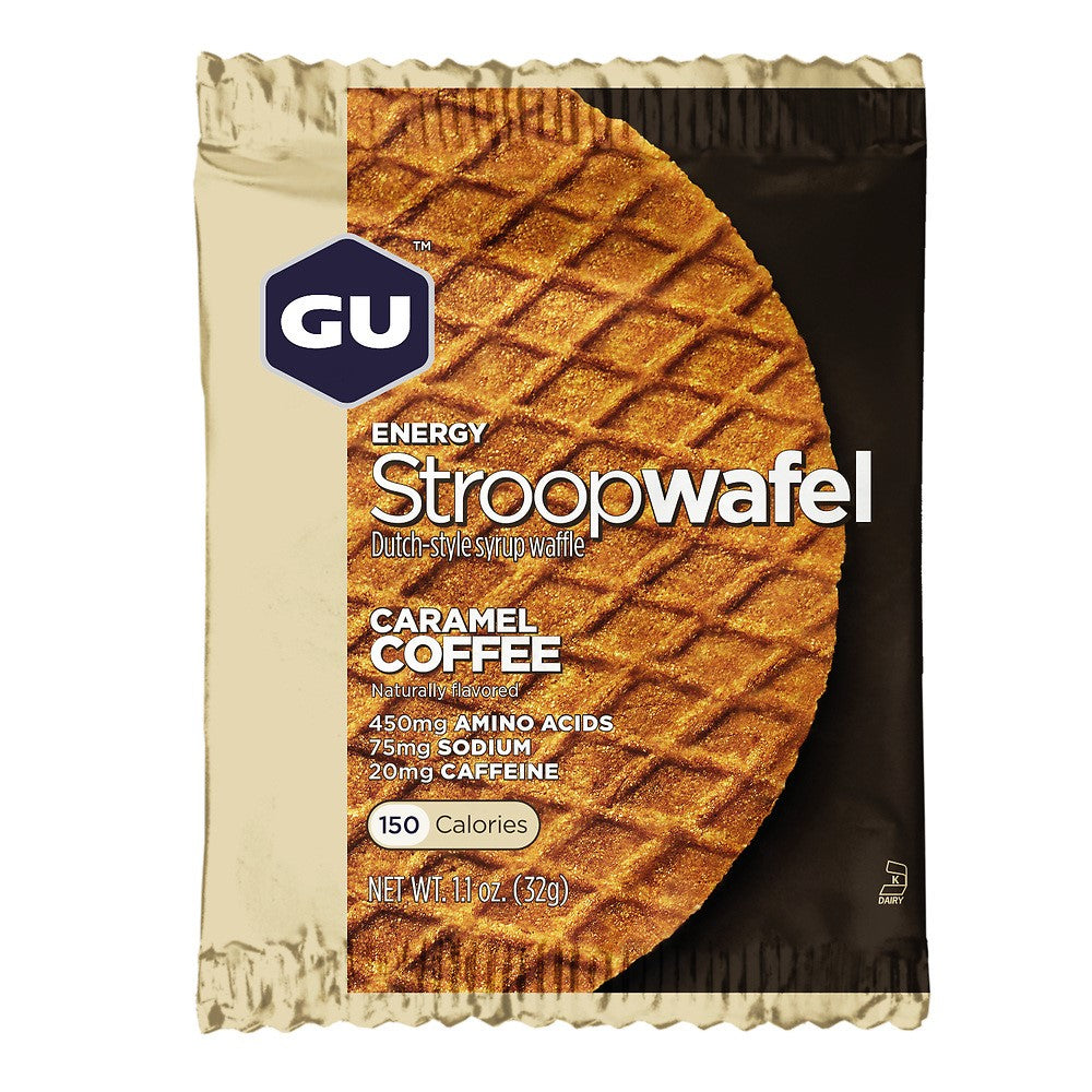 GU Energy Stroopwafel Caramel Coffee med Koffein (16x32g)