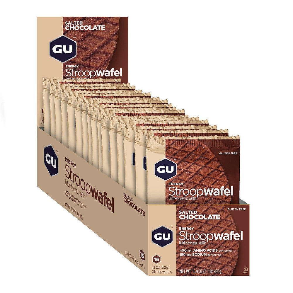 GU Energy Labs Stroopwafel Salted Chocolate glutenfri 16x30g DATOVARE